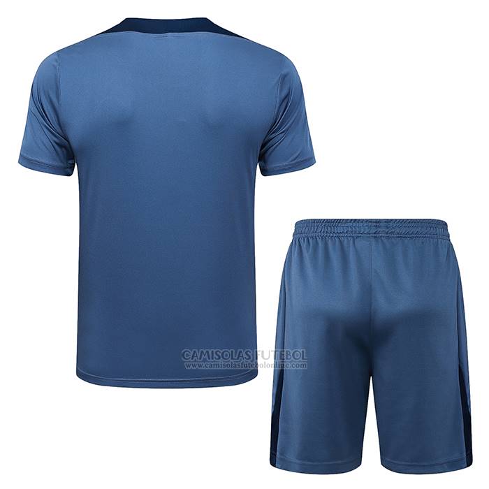 Fato de Treino Paris Saint-Germain Jordan Manga Curta 2025-2026 Cinza - Calcas Curta